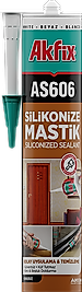 Akfix AS606 Silikonize Mastik 280 Ml Gri - AA016