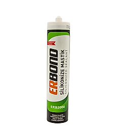 ERBOND SİLİKONİZE MASTİK ANTRASİT GRİ 450 GR