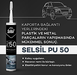 Selsil Pu Mastik 50 Shore Siyah 280 Ml